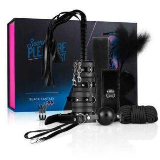Bondage Kit Secret Pleasure Chest - Black Fantasy
