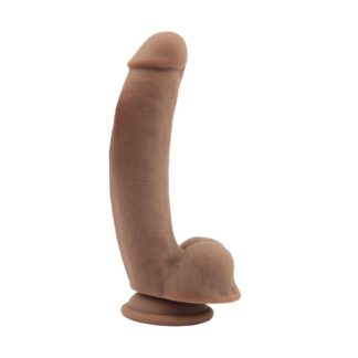 Boss Suction Cup Dildo 8" in Brown