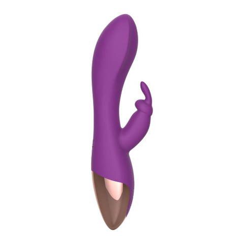 Buzzpinky Purple Passion Rabbit Vibrator Dual Motor, 10 Powerful Vibrations For G-Spot & Clitoral Stimulation