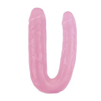 Flexible Double Dildo 17.7" in Pink