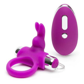 Happy Rabbit Remote Control Cock Ring - Purple