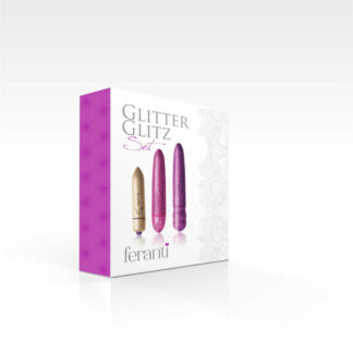 Rocks Off Glitter Glitz Bullet Set Gold/Pink