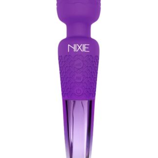Nixie Rechargeable Wand Massager - Purple