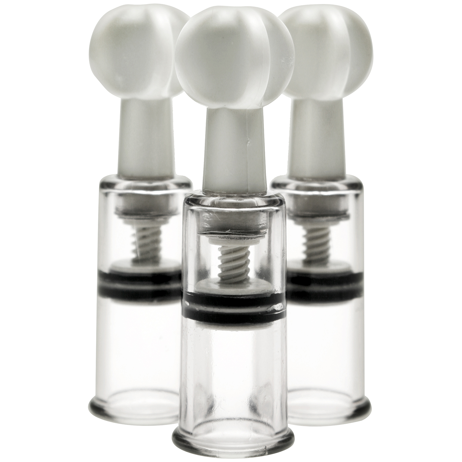 Max Twist Suction Cup Set for Clitoris and Nipples - Clear