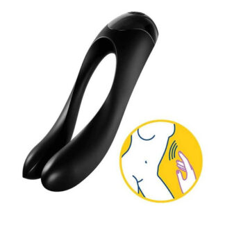 Satisfyer Candy Cane Finger Vibrator Black