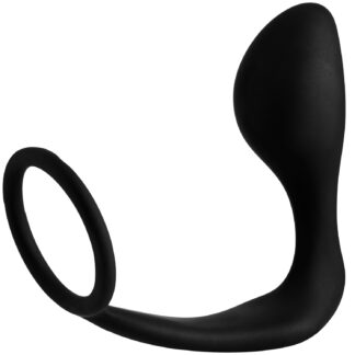 Sinful Cock Ring with Prostate Stimulator 3.4 Inch - Black