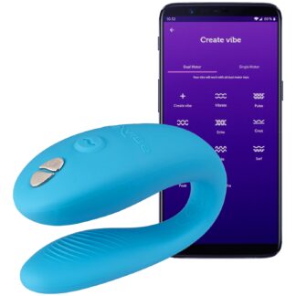 We-Vibe Sync Go App-Controlled Couple's Vibrator - Blue