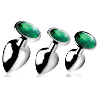 Booty Sparks Emerald Gem Anal Plug Set