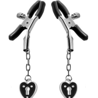 Heart Padlock Nipple Clamps