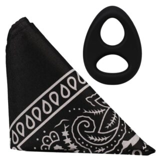 ROCK SOLID The Code - Silicone C-Ring with Bandana - Black