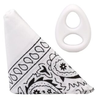 ROCK SOLID The Code - Silicone C-Ring with Bandana - White