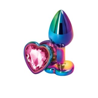 Rear Assets - Multicolor Heart - Small - Pink