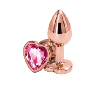 Rear Assets - Rose Gold Heart - Small - Pink